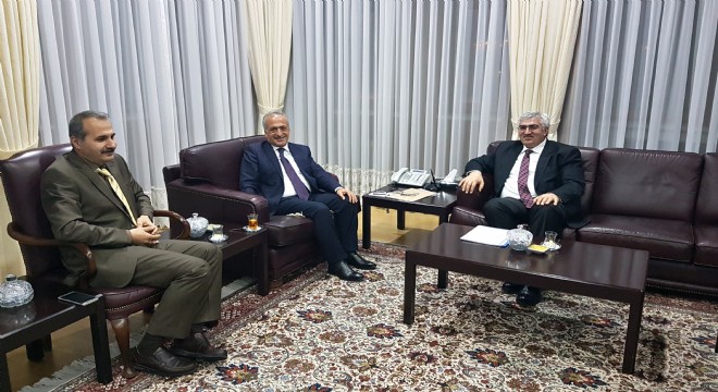 AK Parti İl Başkanı Mehmet Emin Öz, Rektör Çomaklı'yı Ziyaret Etti