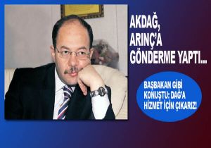 Akdağ'dan anlamlı mesaj