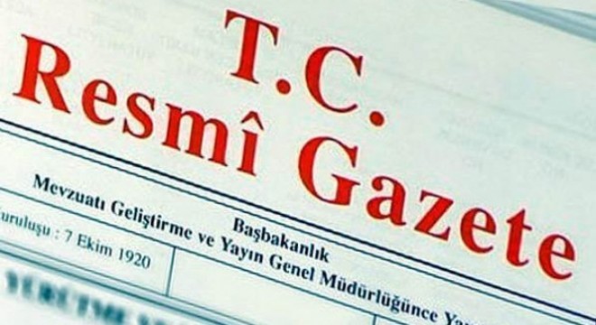 Atamalar Resmi Gazete'de