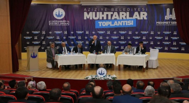 Aziziye'de muhtarlar buluşması