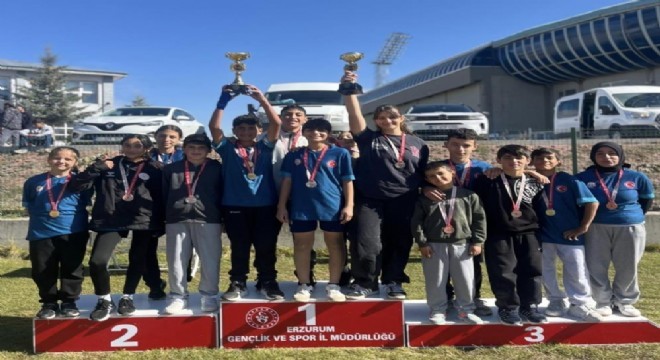 Aşkale Okul sporlarına damga vurdu