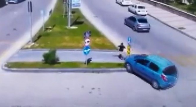 Dadaşkent'teki feci kaza kameralara yansıdı