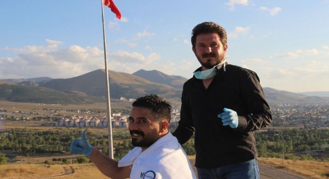 Damat tıraşını tabyalarda oldu