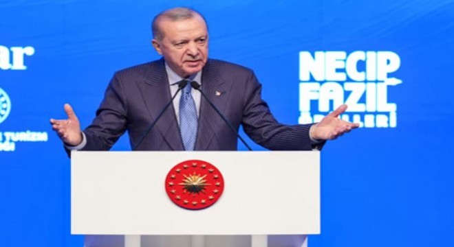 Erdoğan, 12. Necip Fazıl Ödülleri Töreni'ne katıldı