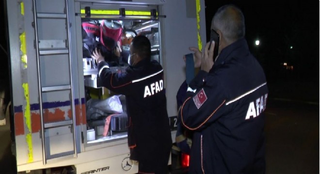 Erzurum AFAD ekibi İzmir'de