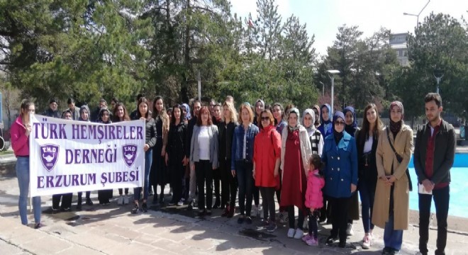 Erzurum'da Hemşireler Günü kutlaması