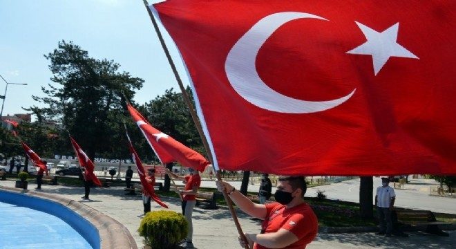 Erzurum'da Milli coşku yaşandı