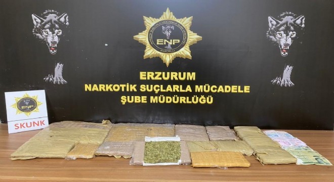 Erzurum'da uyuşturucu operasyonu