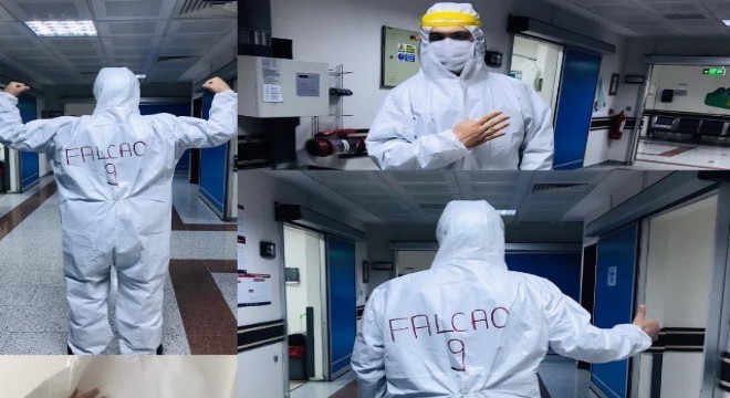 GS'lı Falcao'dan Erzurumlu sağlık çalışanına teşekkür