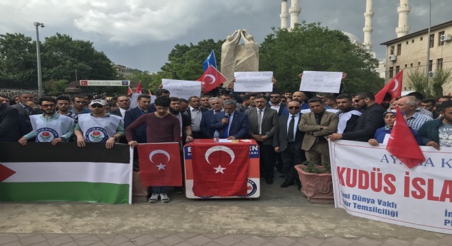 Iğdır'da İsrail protestosu