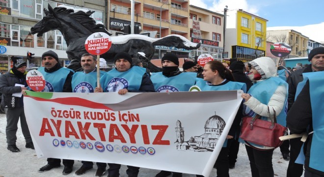 Kars'ta, ABD protesto edildi