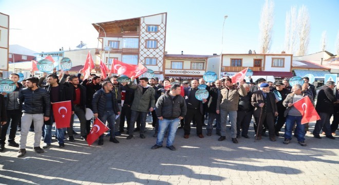 Narman'da Kudüs tepkisi