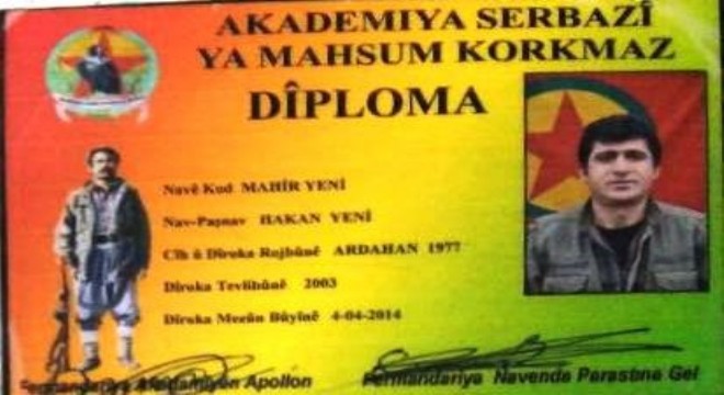 PKK'nın Tendürek bölge sorumlusu öldürüldü