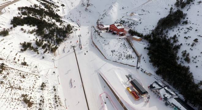 Palandöken'de kayak tatili molası