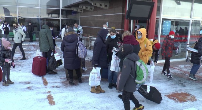 Palandöken'e ilk turist kafilesi