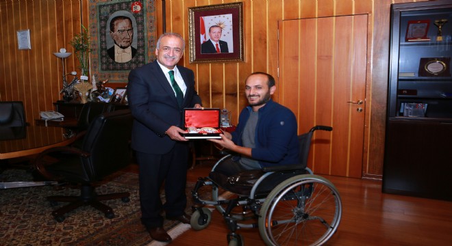 Rektör Çomaklı, Gazi Yahya Kemal Çalayır'ı Ağırladı