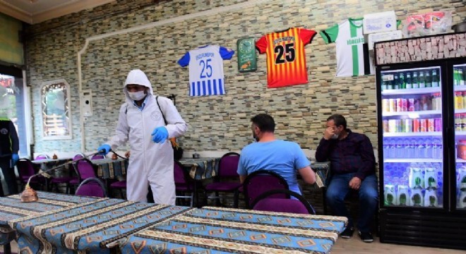 Yakutiye'de dezenfekte mesaisi sürüyor