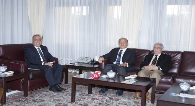 YÖK Yürütme Kurulu Eski Üyesi Prof. Dr. Muhittin Şimşek'ten Rektör Çomaklı'ya Ziyaret