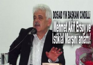 Cindilli'den Akif konferansı 