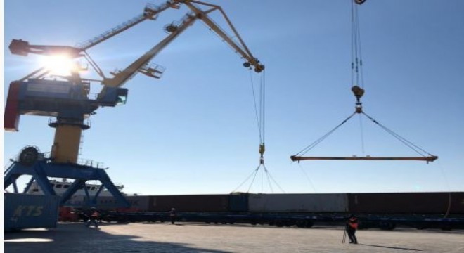 İlk ihracat treni Kazakistan'a ulaştı