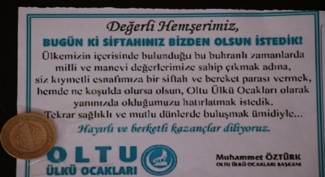 ‘Siftah ülkü ocaklarından bereket Allah'tan'